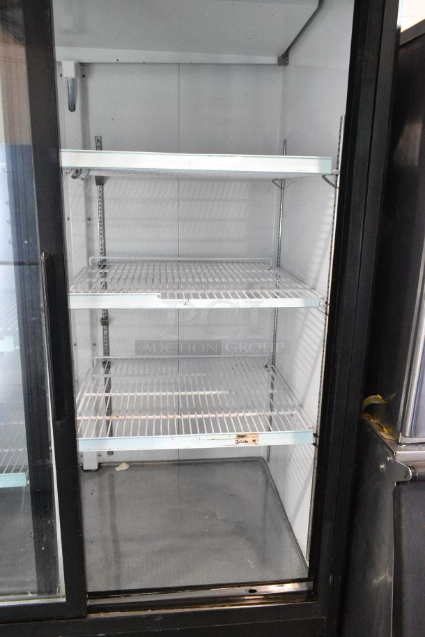 Avantco 178GDS47HCB Metal Commercial 2 Door Reach In Cooler Merchandiser w/ Poly Coated Racks on Commercial Casters. 115 Volts, 1 Phase. Tested and Working! - Image 5 of 7
