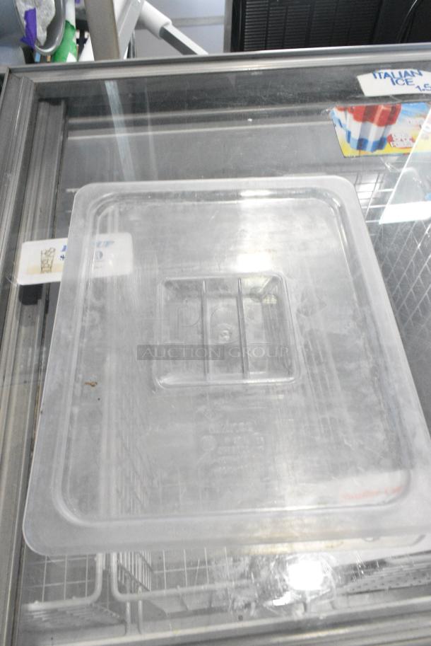ALL ONE MONEY! Lot of 7 Various Drop In Bin Lids and Green Poly Lid. - Image 3 of 5