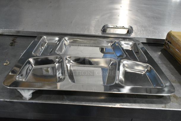 Box of 12 BRAND NEW! Choice 176CTRYRT6SS Metal Food Trays. - Image 1 of 4