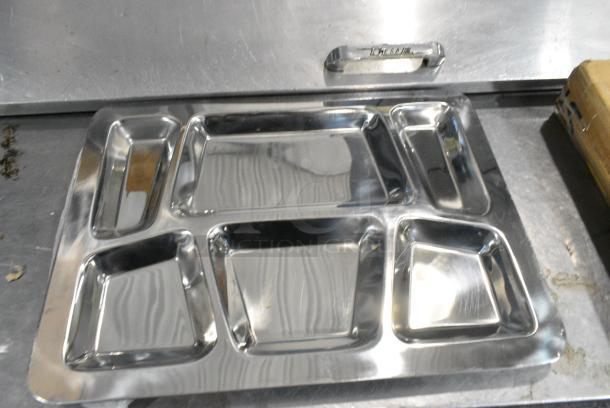 Box of 12 BRAND NEW! Choice 176CTRYRT6SS Metal Food Trays. - Image 3 of 4