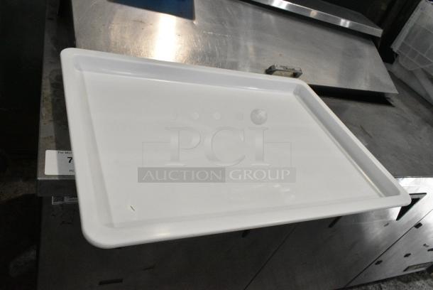 2 BRAND NEW SCRATCH AND DENT! Bakers Mark BM176DB1826LID White Poly Dough Bin Lids. 2 Times Your Bid! - Image 1 of 5