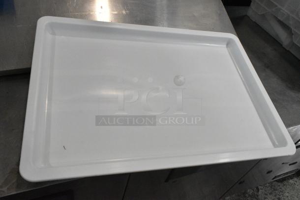 2 BRAND NEW SCRATCH AND DENT! Bakers Mark BM176DB1826LID White Poly Dough Bin Lids. 2 Times Your Bid! - Image 3 of 5