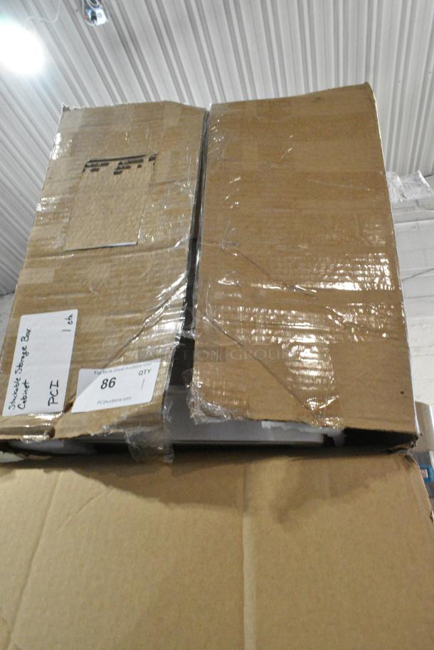 BRAND NEW SCRATCH AND DENT! Stackable Storage Box Cabinet. - Image 2 of 8