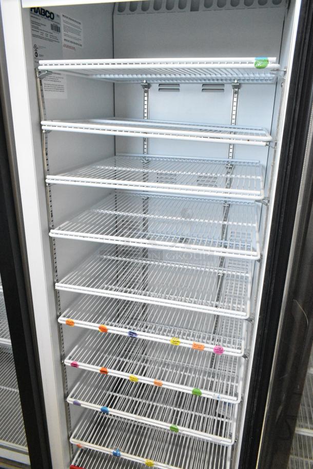 2019 Habco SE18 Metal Commercial Single Door Reach In Cooler Merchandiser w/ Poly Coated Racks. 115 Volts, 1 Phase. Tested and Working! - Image 3 of 4