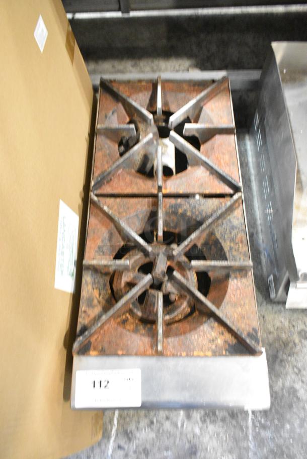 Star Max Stainless Steel Commercial Countertop Natural Gas Powered 2 Burner Range. - Image 4 of 7