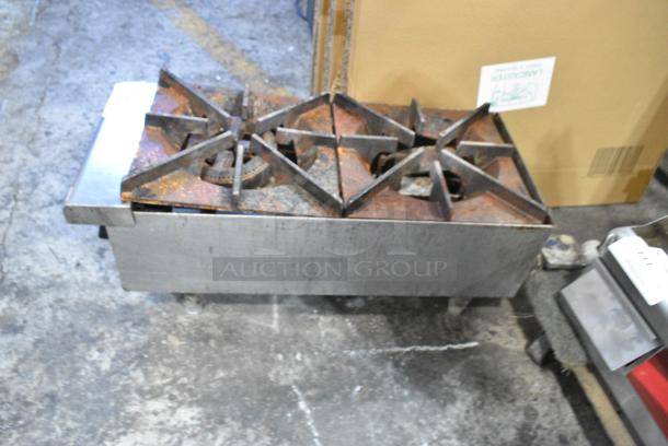 Star Max Stainless Steel Commercial Countertop Natural Gas Powered 2 Burner Range. - Image 5 of 7