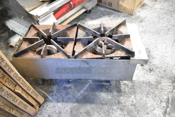 Star Max Stainless Steel Commercial Countertop Natural Gas Powered 2 Burner Range. - Image 7 of 7