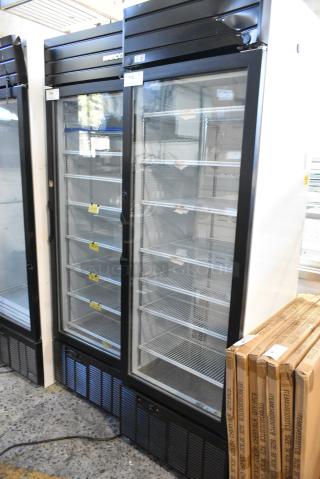 2019 Habco SE18 Metal Commercial Single Door Reach In Cooler Merchandiser w/ Poly Coated Racks. 115 Volts, 1 Phase. Tested and Working!