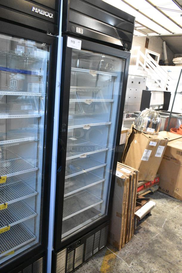 2019 Habco SE18 Metal Commercial Single Door Reach In Cooler Merchandiser w/ Poly Coated Racks. 115 Volts, 1 Phase. Tested and Working! - Image 3 of 4