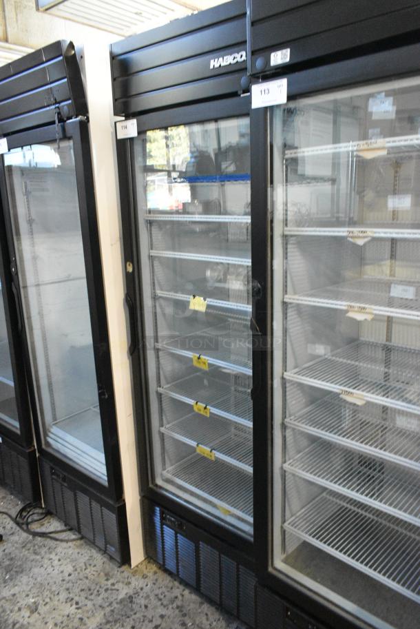 2019 Habco SE18 Metal Commercial Single Door Reach In Cooler Merchandiser w/ Poly Coated Racks. 115 Volts, 1 Phase. Tested and Working! - Image 1 of 4