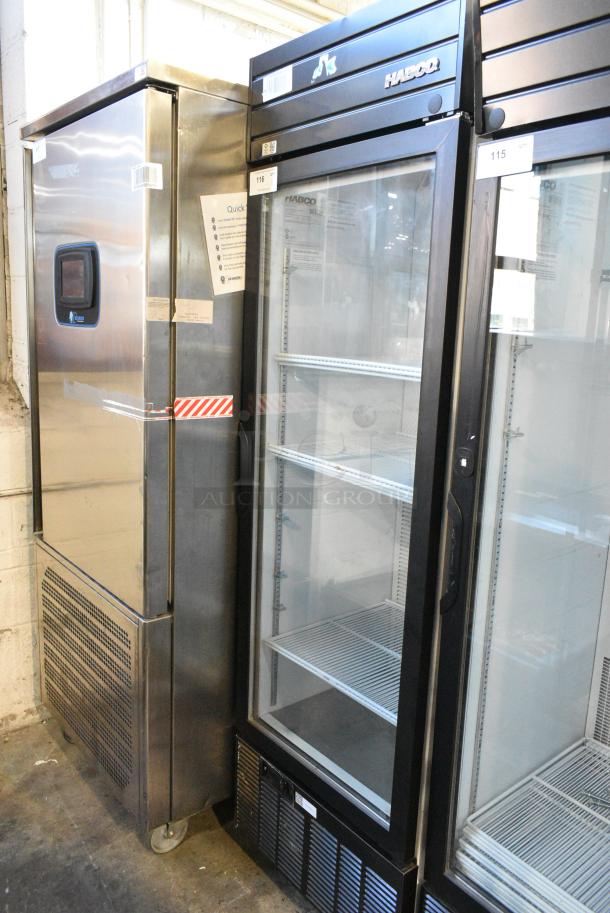 2019 Habco SE18 Metal Commercial Single Door Reach In Cooler Merchandiser w/ Poly Coated Racks. 115 Volts, 1 Phase. Tested and Working! - Image 1 of 4