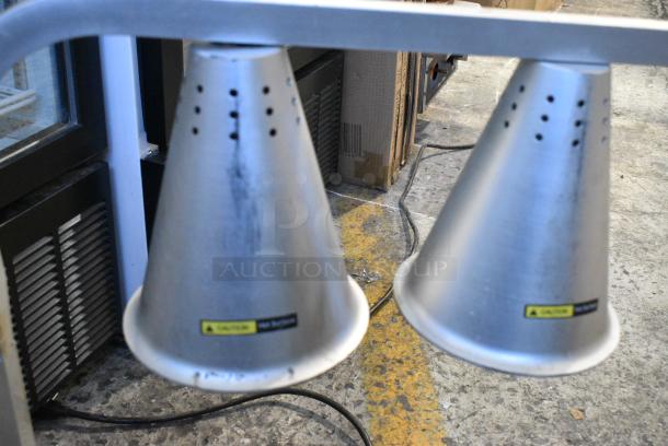 Metal Commercial Countertop 2 Head Warming Lamp. 120 Volts, 1 Phase. Tested and Working! - Image 3 of 6