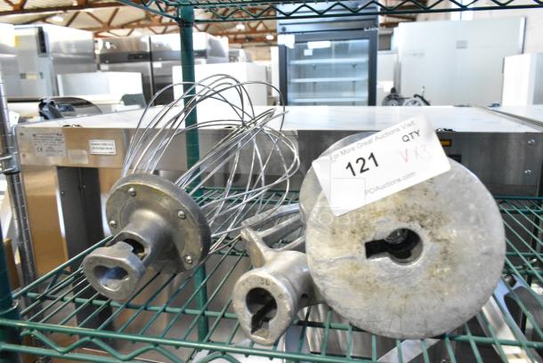 3 Various Attachments for Hobart Mixer; Whisk, DS30B 30 Quart Paddle and FD2018 Dough Hook. 3 Times Your Bid! - Image 2 of 8