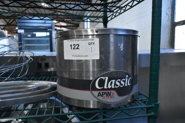 APW Wyott RW-1V Stainless Steel Commercial Countertop Soup Kettle Food Warmer. 120 Volts, 1 Phase. Tested and Working! - Image 1 of 5