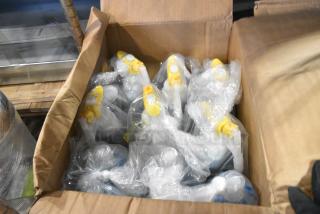 Box of BRAND NEW! Cleaner Including Purell Healthy Soap and Diversey Restroom Floor Cleaner.