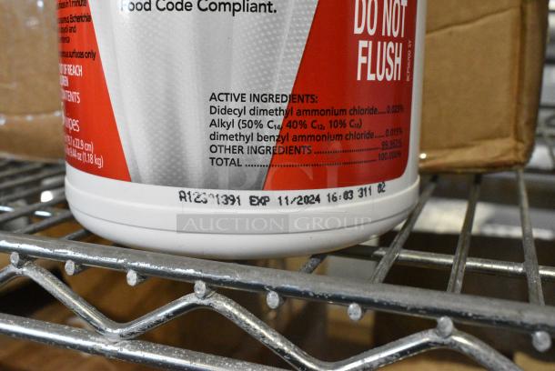 Box of 6 Canisters of Sani Professional No Rinse Sanitizing Wipes. - Image 4 of 6