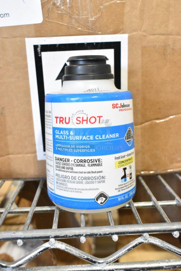 Box of 3 BRAND NEW Tru Shot Glass and Multi Surface Cleaner Bottles. - Image 1 of 4