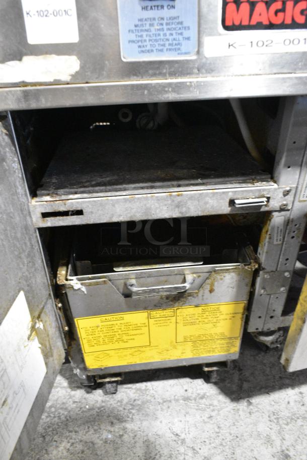 Frymaster FH217SE Stainless Steel Commercial Electric Powered 2 Bay Fryer w/ 2 Dumping Stations on Commercial Casters. 480 Votls, 3 Phase. - Image 8 of 12