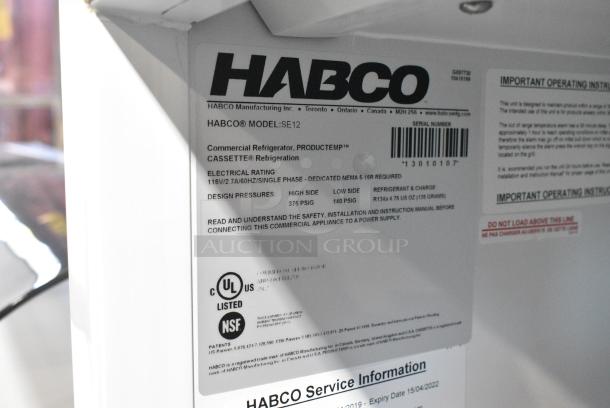 Habco SE12 Metal Commercial Single Door Reach In Cooler Merchandiser w/ Poly Coated Racks. 115 Volts, 1 Phase. Tested and Working! - Image 4 of 4