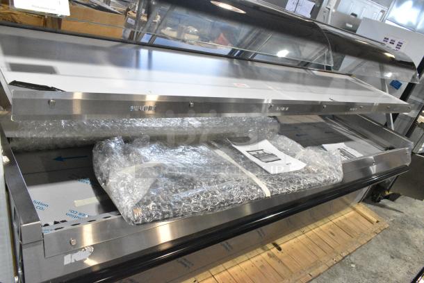 BRAND NEW! 2019 BKI TSWC7 Stainless Steel Commercial Floor Style 2 Tier Warming Display Case Merchandiser. 208 Volts, 3/1 Phase. - Image 3 of 5