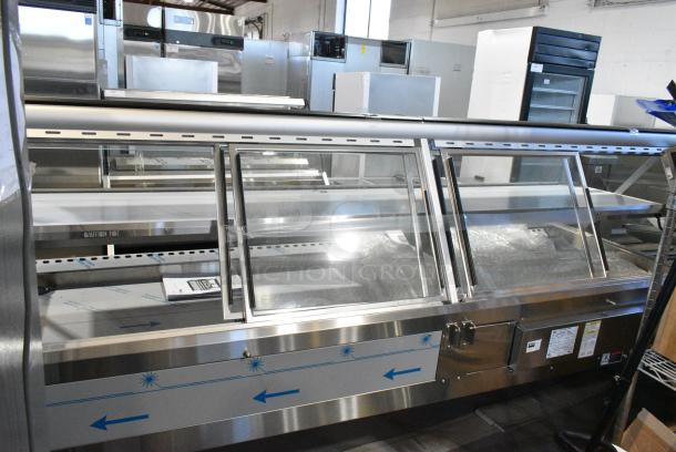 BRAND NEW! 2019 BKI TSWC7 Stainless Steel Commercial Floor Style 2 Tier Warming Display Case Merchandiser. 208 Volts, 3/1 Phase. - Image 4 of 5
