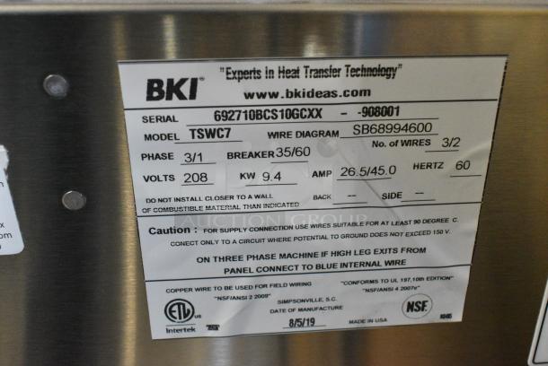 BRAND NEW! 2019 BKI TSWC7 Stainless Steel Commercial Floor Style 2 Tier Warming Display Case Merchandiser. 208 Volts, 3/1 Phase. - Image 5 of 5