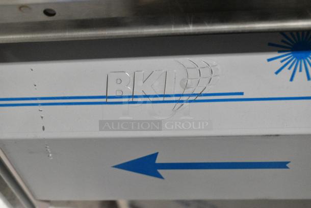 BRAND NEW! 2016 BKI HSS4-2TSQ Stainless Steel Commercial Floor Style 2 Tier Warming Display Case Merchandiser. 230 Volts, 1 Phase. - Image 2 of 4
