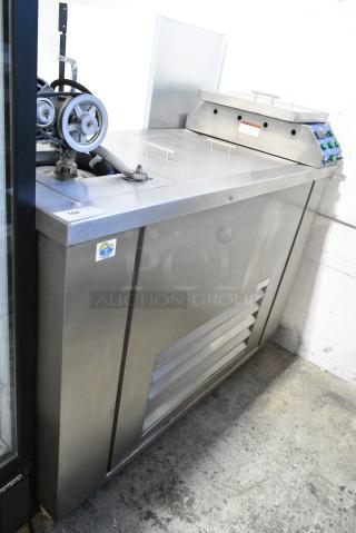 Raami Stainless Steel Commercial Popsicle Maker w/ Attachments on Commercial Casters. 127/220 Volts, 1 Phase.