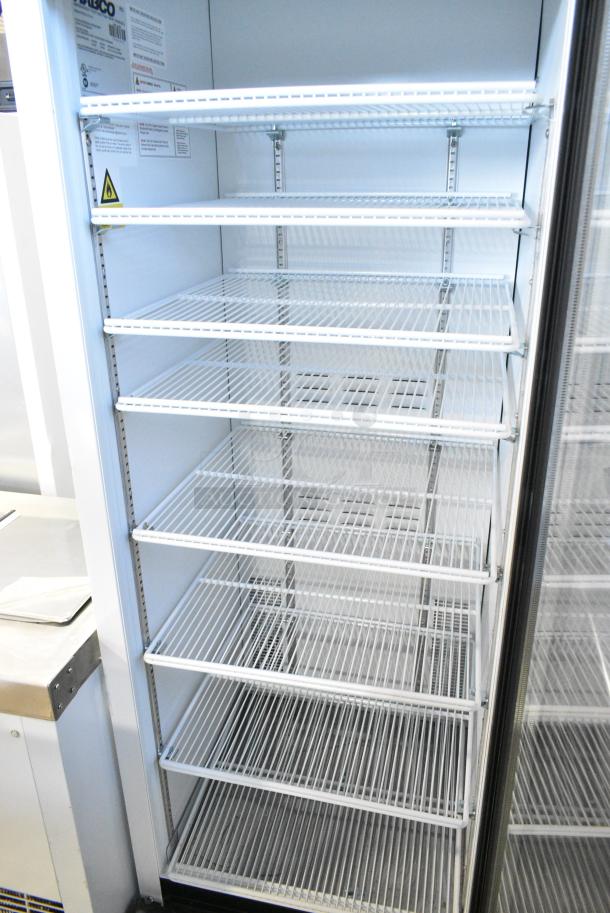 2019 Habco SE18HC Metal Commercial Single Door Reach In Cooler Merchandiser w/ Poly Coated Racks. 115 Volts, 1 Phase. Tested and Working! - Image 3 of 4