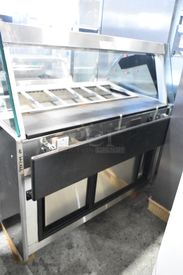 BRAND NEW SCRATCH AND DENT! Hussmann CR3-P-4-SH-RSS-R Metal Commercial Floor Style Grab N Go Cooler w/ Top Display Case Merchandiser. 120/208-240 Volts, 1 Phase. - Image 4 of 6