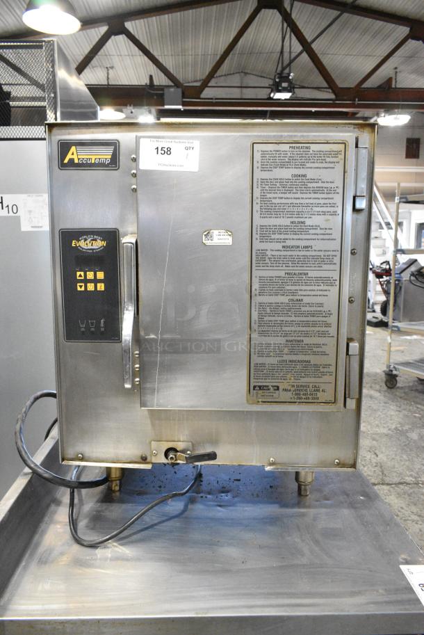 AccuTemp E62081D06000250 Stainless Steel Commercial Electric Powered Single Deck Steam Cabinet. 208 Volts, 1 Phase. - Image 1 of 5