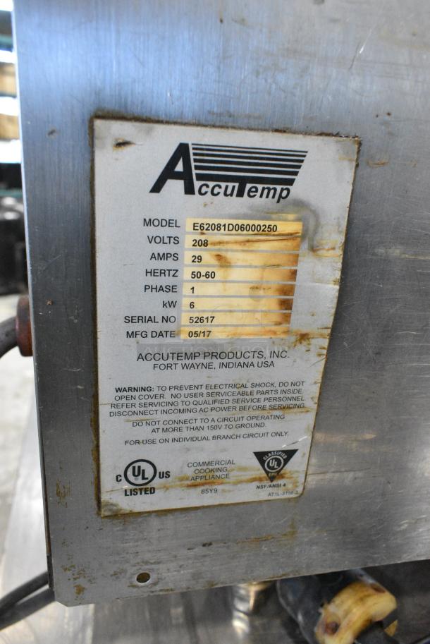 AccuTemp E62081D06000250 Stainless Steel Commercial Electric Powered Single Deck Steam Cabinet. 208 Volts, 1 Phase. - Image 5 of 5