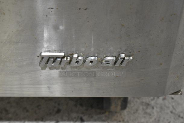 Turbo Air TWR-36SD-N6 Stainless Steel Commercial 2 Door Undercounter Cooler on Commercial Casters. 115 Volts, 1 Phase. Tested and Working! - Image 2 of 6