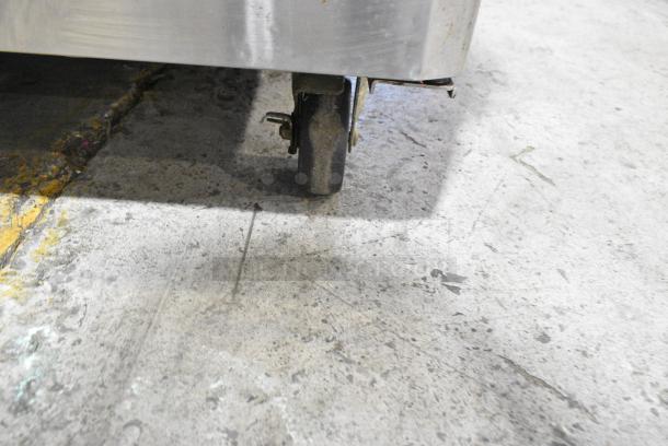 Turbo Air TWR-36SD-N6 Stainless Steel Commercial 2 Door Undercounter Cooler on Commercial Casters. 115 Volts, 1 Phase. Tested and Working! - Image 3 of 6