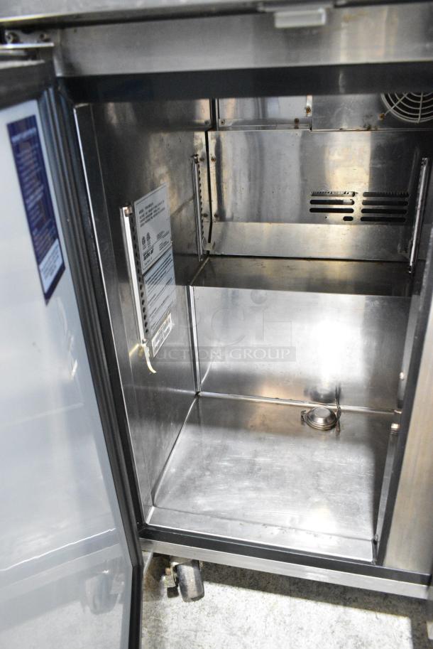 Turbo Air TWR-36SD-N6 Stainless Steel Commercial 2 Door Undercounter Cooler on Commercial Casters. 115 Volts, 1 Phase. Tested and Working! - Image 4 of 6