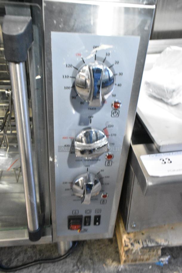 BRAND NEW SCRATCH AND DENT! Cooking Performance Group CROE48D Electric Countertop Rotisserie Oven with 4 Baskets for 8 Chickens. 240 Volts, 1 Phase. - Image 2 of 7