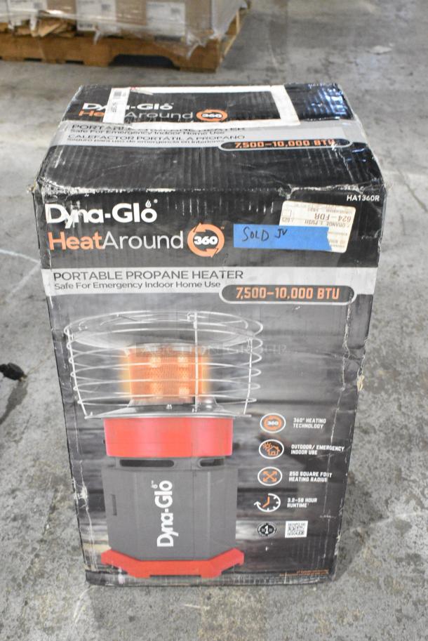 IN ORIGINAL BOX! Dyna-Glo Portable Propane Gas Powered Heat Around Heater. - Image 1 of 3