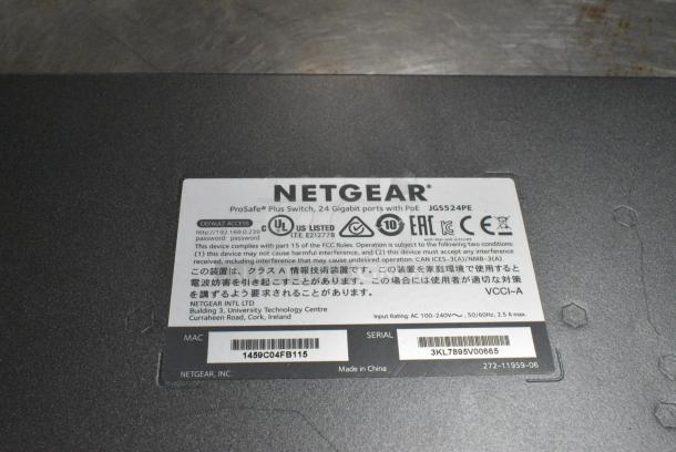 2 Netgear ProSafe JGS524PE Plus Switch. 2 Times Your Bid! - Image 7 of 8