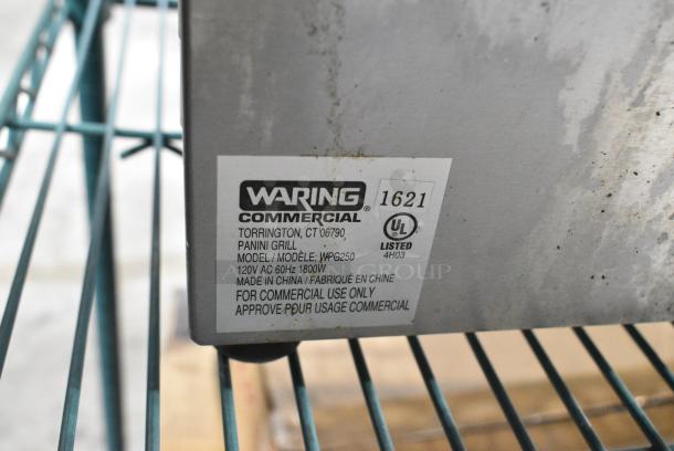 Waring WPG250 Stainless Steel Commercial Countertop Panini Press. 120 Volts, 1 Phase. - Image 6 of 6