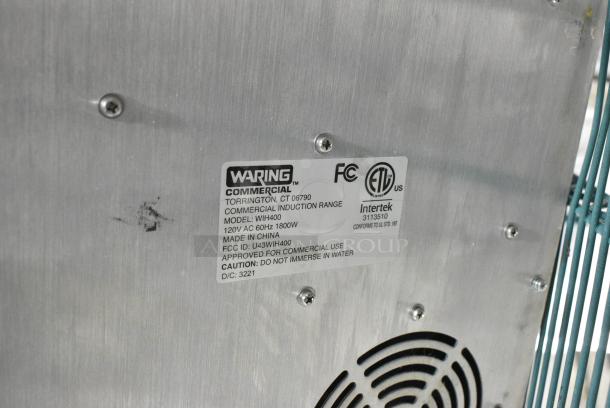 Waring WIH400 Stainless Steel Countertop Single Burner Induction Range. 120 Volts, 1 Phase. - Image 5 of 5