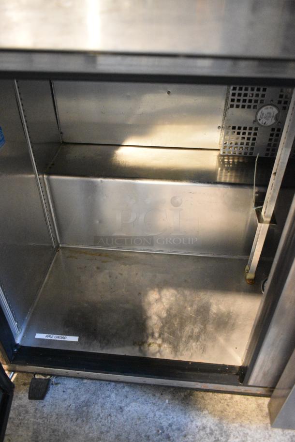 2017 True TUC-48-LP-HC Stainless Steel Commercial 2 Door Undercounter Cooler on Commercial Casters. 115 Volts, 1 Phase. Tested and Powers On But Does Not Get Cold - Image 4 of 6
