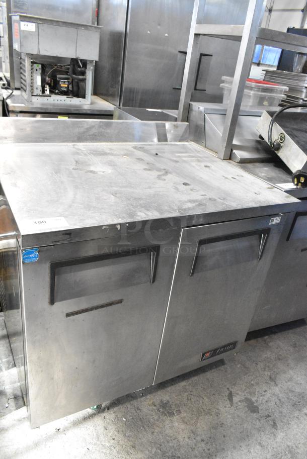 True TSSU-48-12 Stainless Steel Commercial 2 Door Work Top Cooler on Commercial Casters. 115 Volts, 1 Phase. Tested and Working! - Image 1 of 6