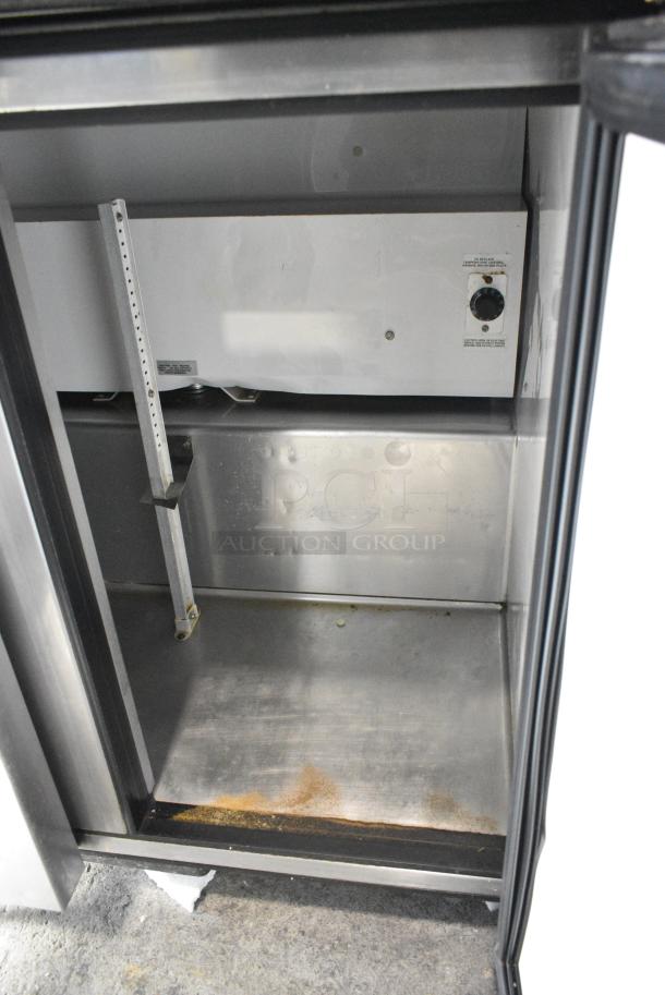 True TSSU-48-12 Stainless Steel Commercial 2 Door Work Top Cooler on Commercial Casters. 115 Volts, 1 Phase. Tested and Working! - Image 5 of 6