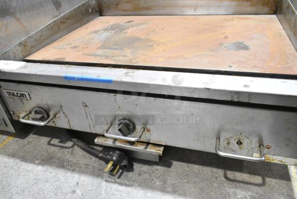 Vulcan Stainless Steel Commercial Countertop Electric Powered Flat Top Griddle. 208/240 Volts, 3 Phase. - Image 3 of 4
