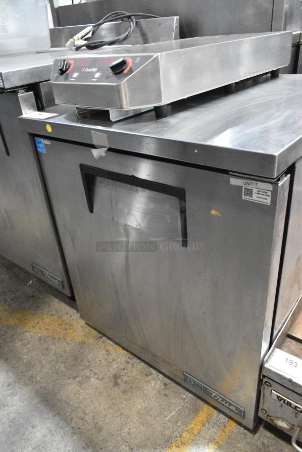 2017 True TUC-27-LP-HC Stainless Steel Commercial Single Door Undercounter Cooler on Commercial Casters. 115 Volts, 1 Phase. Tested and Powers On But Does Not Get Cold - Image 1 of 4
