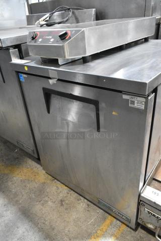 2017 True TUC-27-LP-HC Stainless Steel Commercial Single Door Undercounter Cooler on Commercial Casters. 115 Volts, 1 Phase. Tested and Powers On But Does Not Get Cold