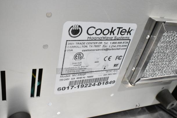 2019 CookTek MC3502F Stainless Steel Commercial Electric Powered 2 Burner Induction Range. 200-240 Volts, 1 Phase. - Image 5 of 5