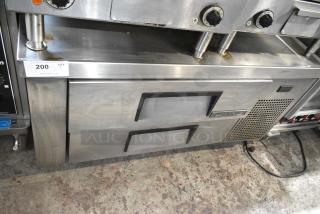 2019 True TRCB-48 Stainless Steel Commercial 2 Drawer Chef Base on Commercial Casters. 115 Volts, 1 Phase. Tested and Working!