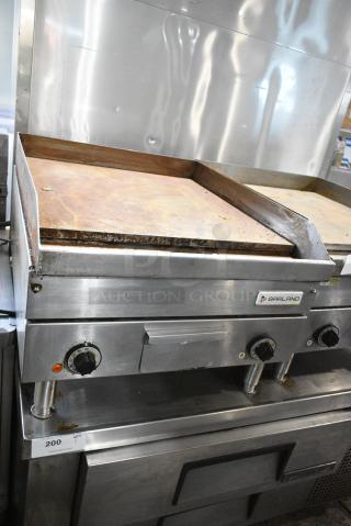 Garland Stainless Steel Commercial Countertop Electric Powered Flat Top Griddle. 208/240 Volts, 1 Phase.