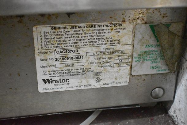 2019 Winston CVap CAC507GR Stainless Steel Commercial Cook and Hold Cabinet. Missing Door. 208 Volts, 1 Phase. - Image 5 of 5